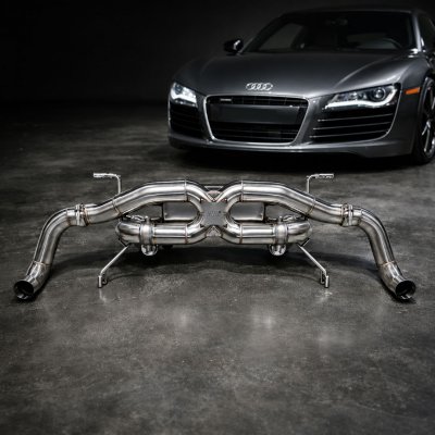 AVT AUDI R8 V10 GEN1 FACELIFT 2013-2015 Valved Silenced / Straight Pipe Cat Back Stainless Exhaust System
