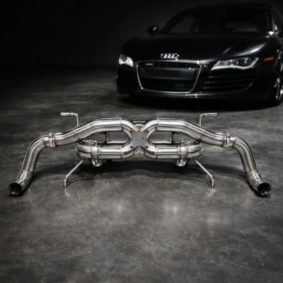 AVT AUDI R8 V8 GEN1 FACELIFT 2013-2015 Valved Silenced / Straight Pipe Cat Back Stainless Exhaust System