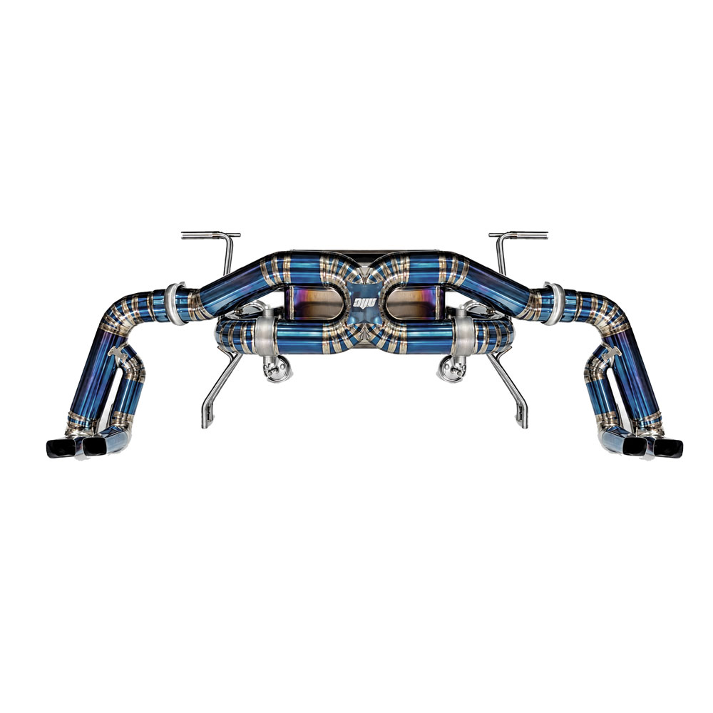 AVT AUDI R8 V10 GEN2 2015-2018 TITANIUM Valved Silenced / Straight Pipe Cat Back Exhaust System