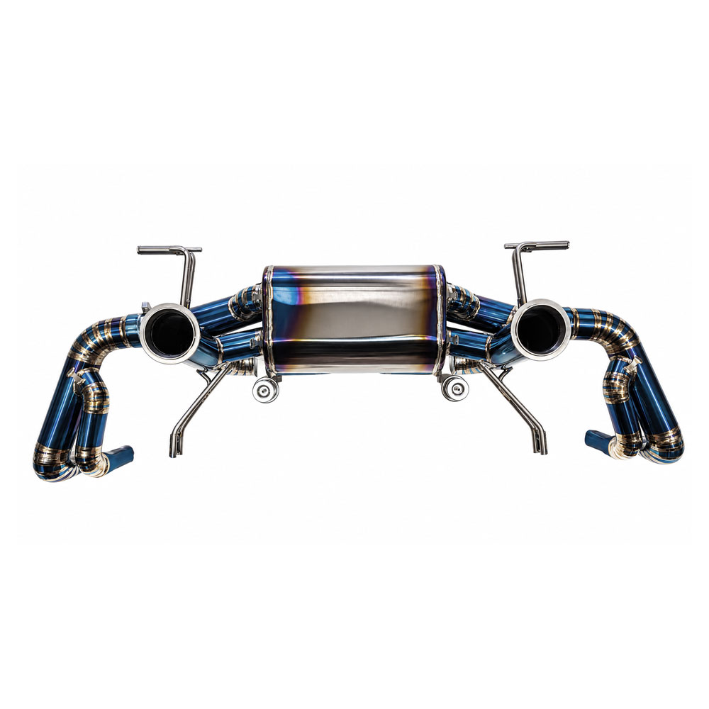 AVT AUDI R8 V10 GEN2 2015-2018 TITANIUM Valved Silenced / Straight Pipe Cat Back Exhaust System