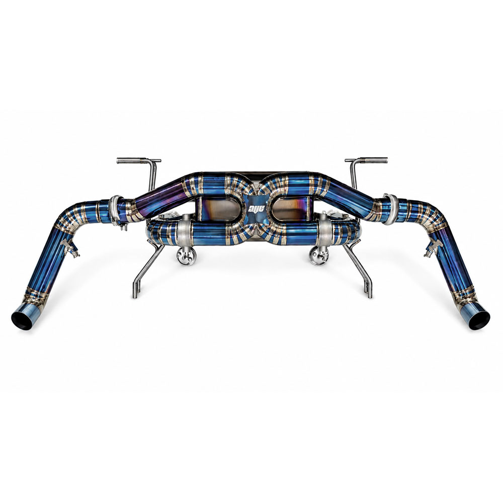 AVT AUDI R8 V10 GEN2.5 2018-2023 OPF DELETE TITANIUM Valved Silenced / Straight Pipe Cat Back Exhaust
