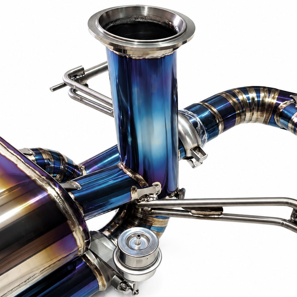 AVT AUDI R8 V10 GEN2.5 2018-2023 OPF DELETE TITANIUM Valved Silenced / Straight Pipe Cat Back Exhaust