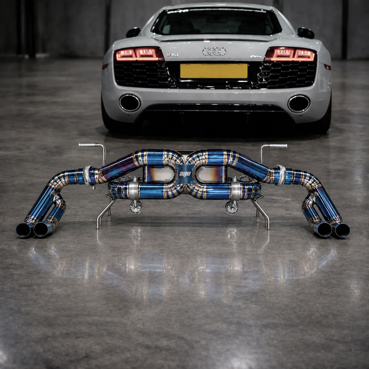 AVT AUDI R8 V10 GEN1 2009-2012 TITANIUM Valved Silenced / Straight Pipe Cat Back Exhaust System