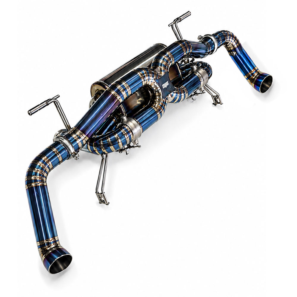 AVT AUDI R8 V10 GEN1 2009-2012 TITANIUM Valved Silenced / Straight Pipe Cat Back Exhaust System