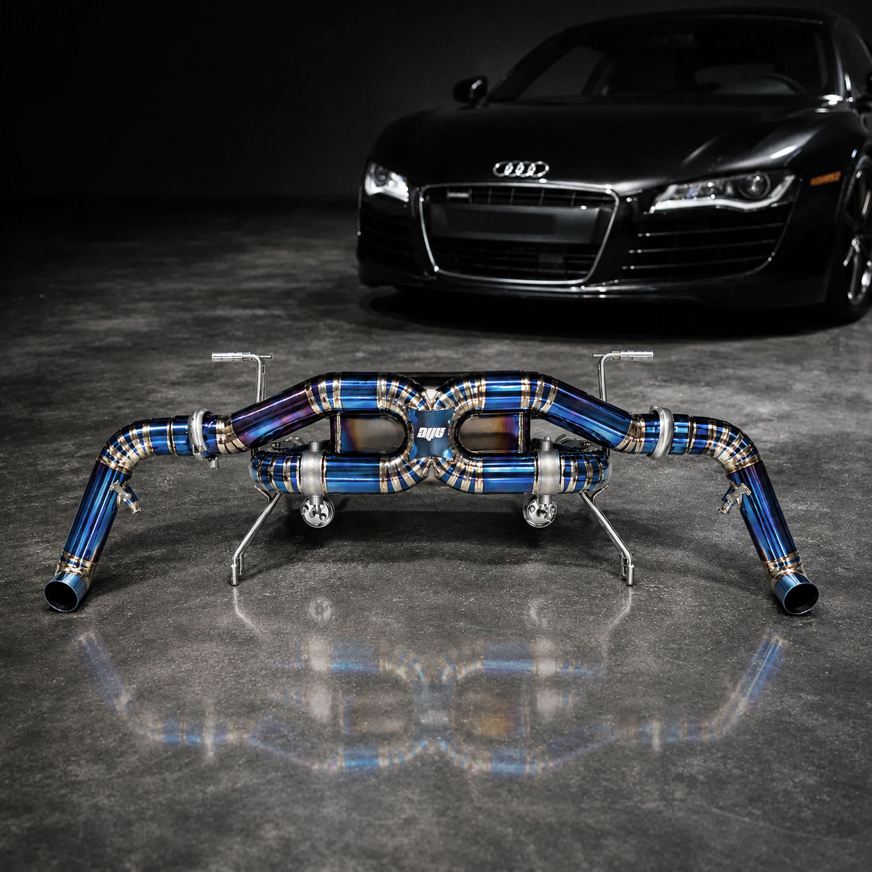 AVT AUDI R8 V8 GEN1 2007-2012 TITANIUM Valved Silenced / Straight Pipe Cat Back Exhaust System